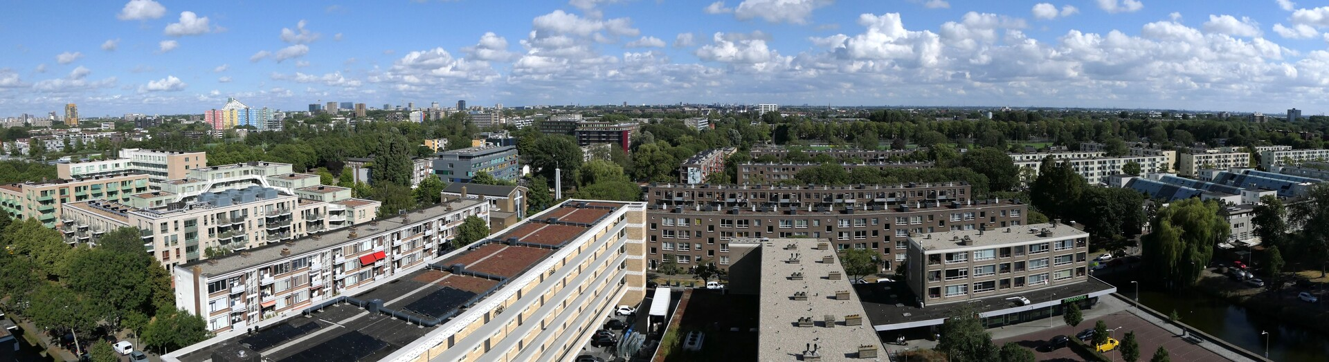 Uitzicht over de wijk Bouwlust-Vrederust